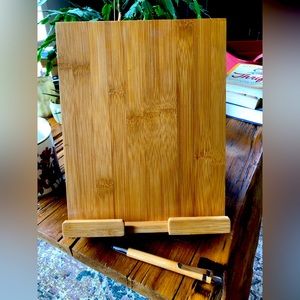 Bamboo Tablet or Recipe with Ballpoint Stylus